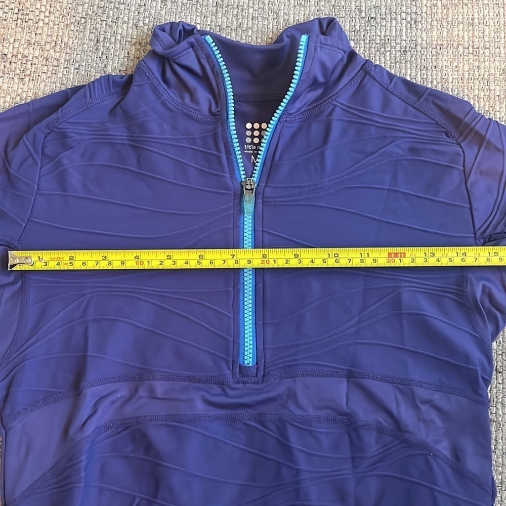 Title Nine Purple Women’sSwift 1/4 Zip Pullover Jacket Size M - Picture 8 of 9